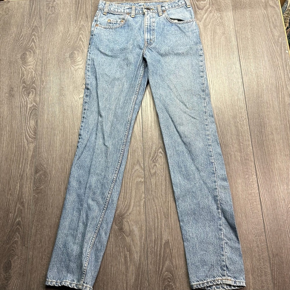 Vintage Levis 531 Jeans Light Wash Blue Straight Leg High Rise Denim 28x30